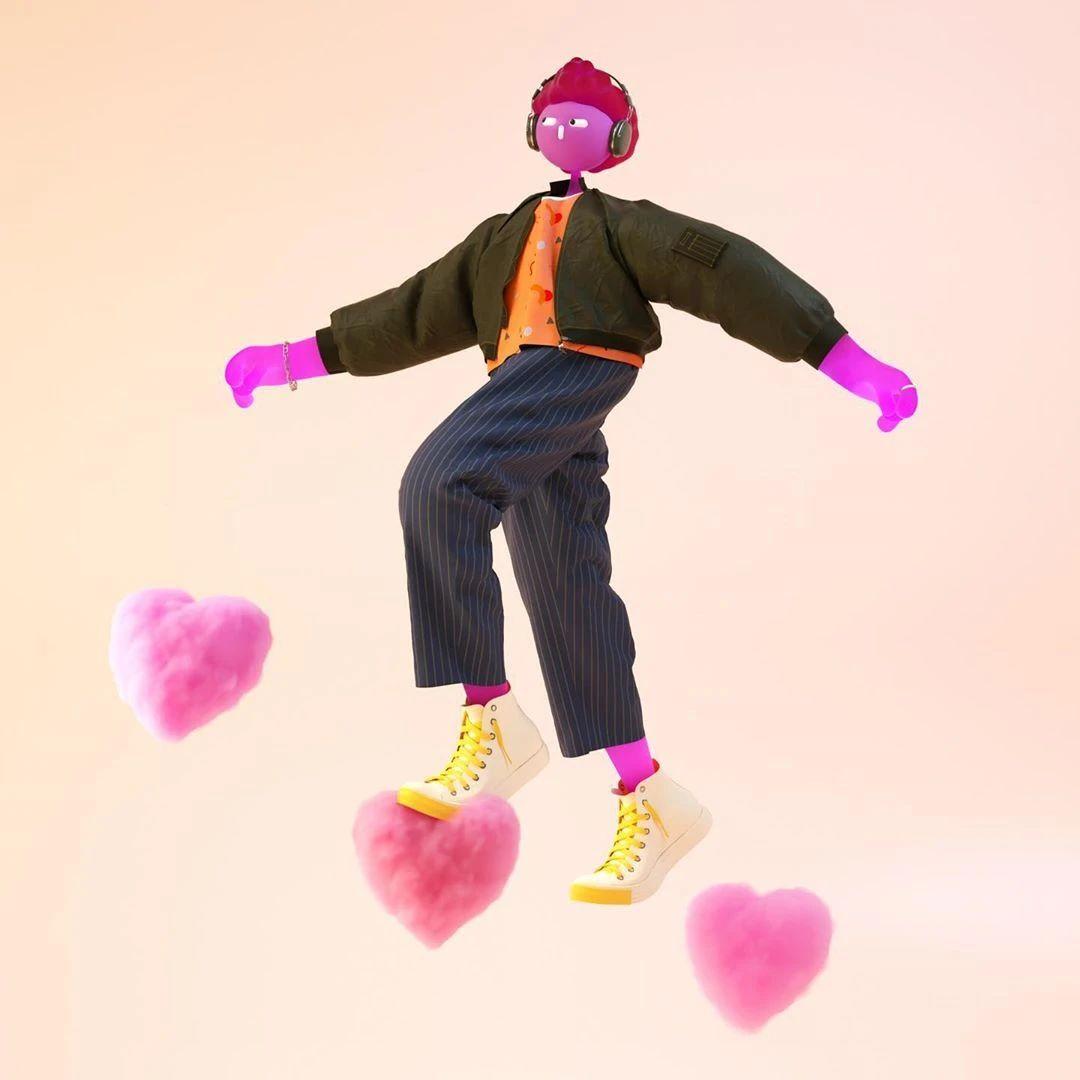Cabeza Patata情侣设计师强强联手：女生平面插画，男生3D设计