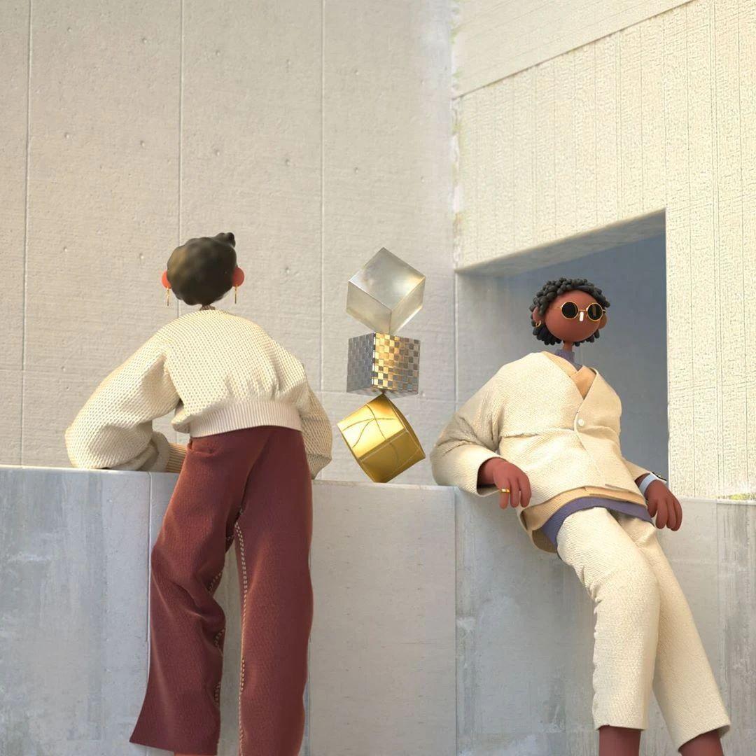 Cabeza Patata情侣设计师强强联手：女生平面插画，男生3D设计